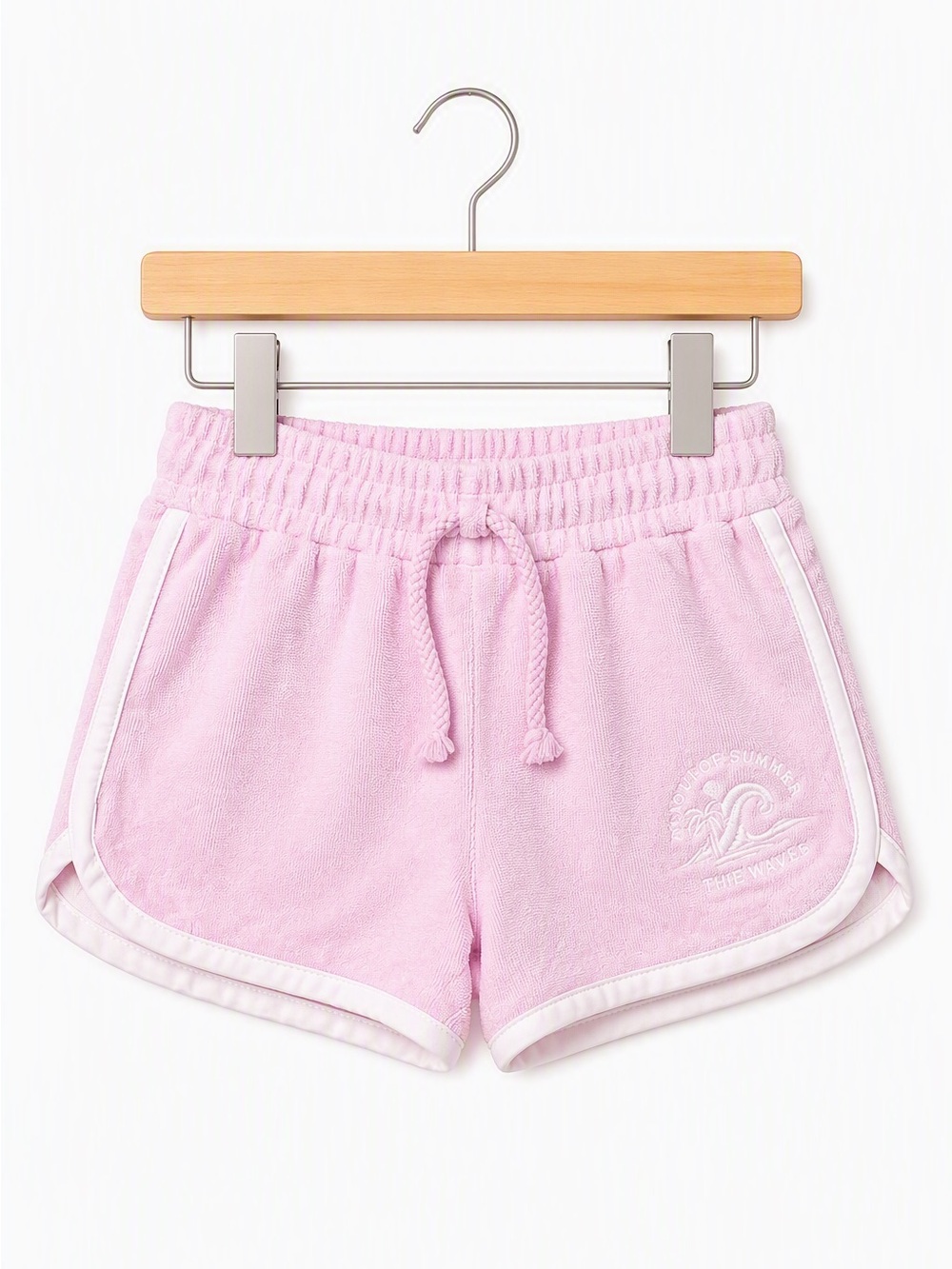 NWT Zara Kids Pink Terry Cloth Retro Summer Running Beach Shorts 6 Years